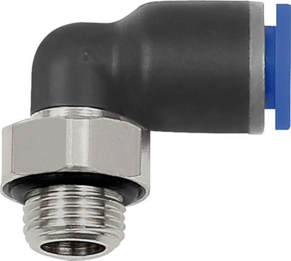 Connettore a L Riegler Serie Blu 6mm G 1/8 - Efficienza Industriale