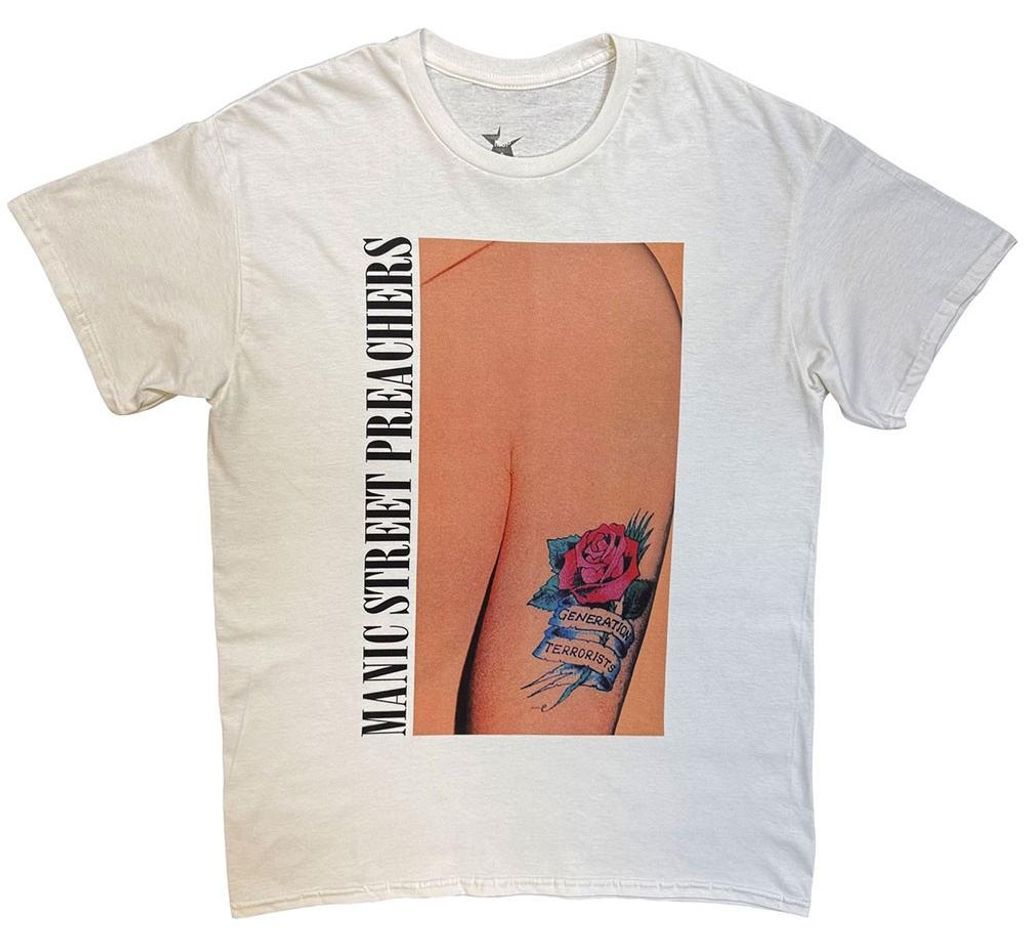 Manic Street Preachers - "Generation Terrorists" T-Shirt für Herren/Damen Uni RO15740 (S) (Weiß)