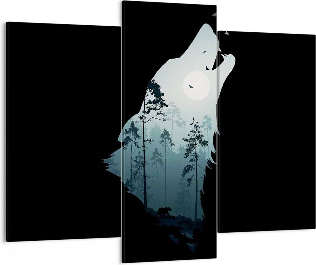 Bild auf Leinwand - Leinwandbild - Berge Höhle Park - 130x100cm - Wand Bild - Wanddeko - Leinwanddruck - Bilder - Kunstdruck - Wanddekoration - Le...