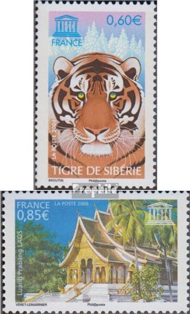 Briefmarken Frankreich 2006 Mi DB57-DB58 (kompl.Ausg.) postfrisch Unesco