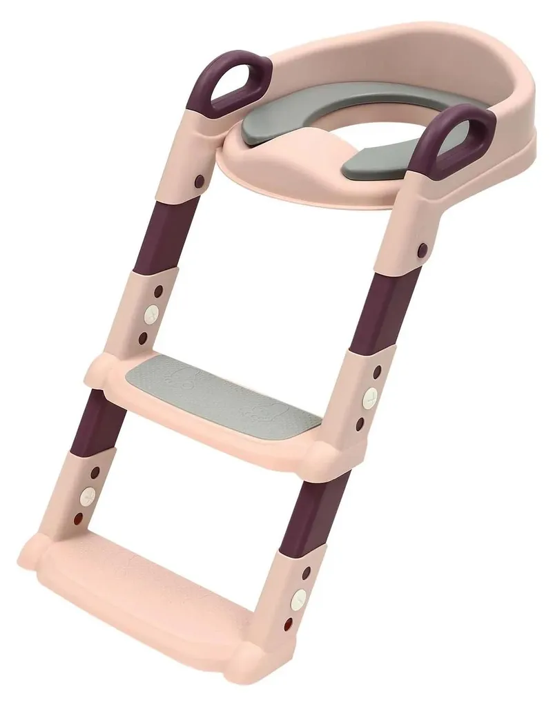 Siège de toilette enfant antidérapant rose - Fini la peur des toilettes