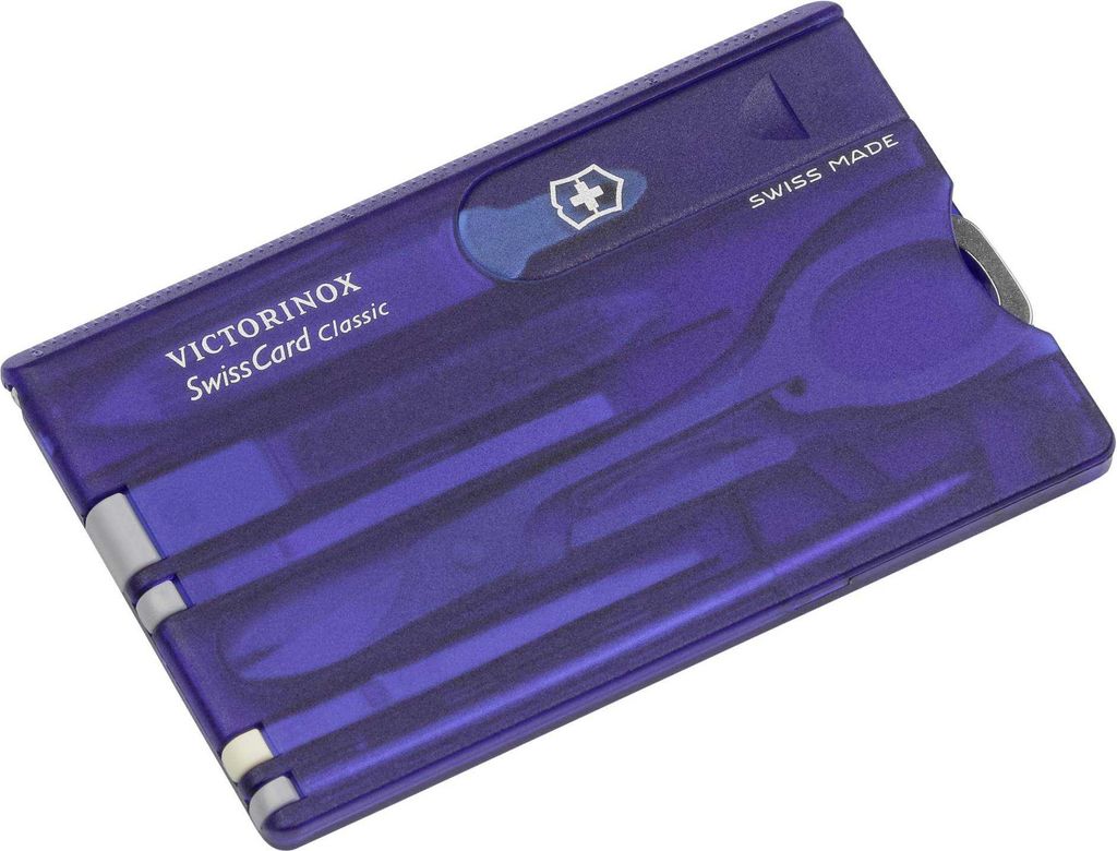 Victorinox SWISSCARD blau transparent Produktbild 