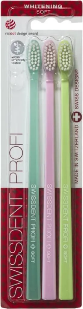 Brosse à dents Verbier Whitening Soft contre les taches et la plaque