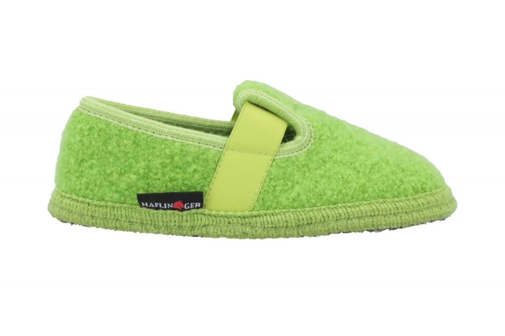 Haflinger Kinder Hausschuh Slipper Joshi EUR 36 grün