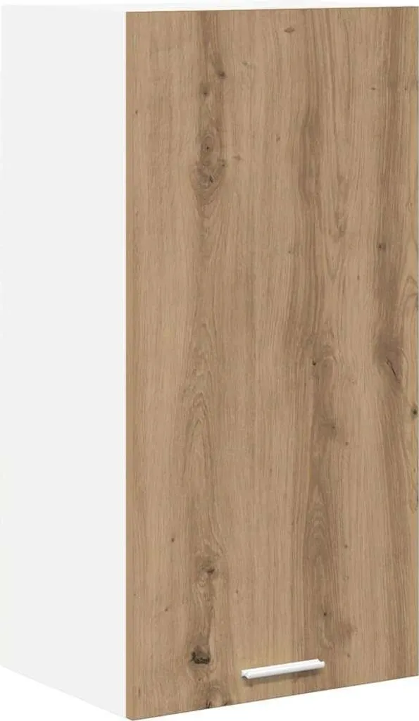 Pensile vidaXL Bianco e Rovere Artisan 40x31x80cm | Ordine e Stile