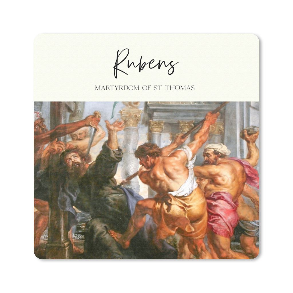 MuchoWow Mauspad Mousepad Malerei - Rubens - Barock 30x30 cm - Mousepads - Maus Mat - Pad - Mausunterlage - Gaming