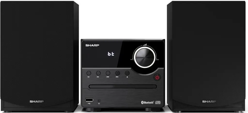 Microchaîne hi-fi Sharp XL-B512 Bluetooth avec radio FM et port USB noir