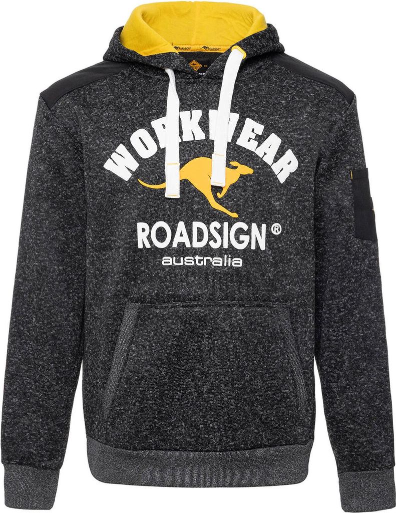 Roadsign Herren Strickfleecehoody mit Frontprint - Produktbild 