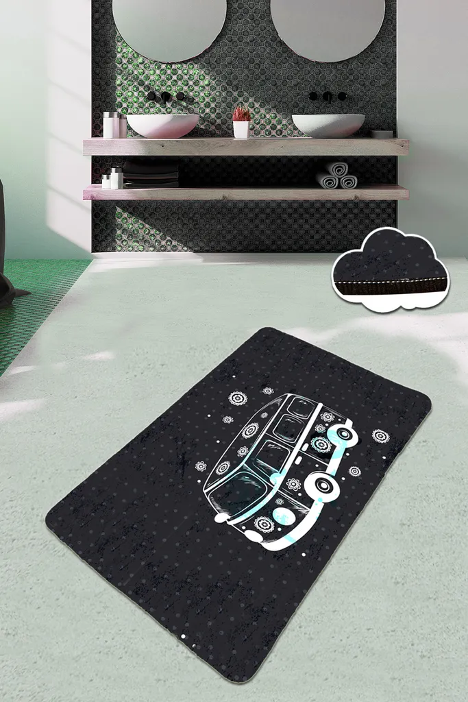 Tapis de bain 100% velours 700 g/m² Mijolnir Bus pour un confort absolu