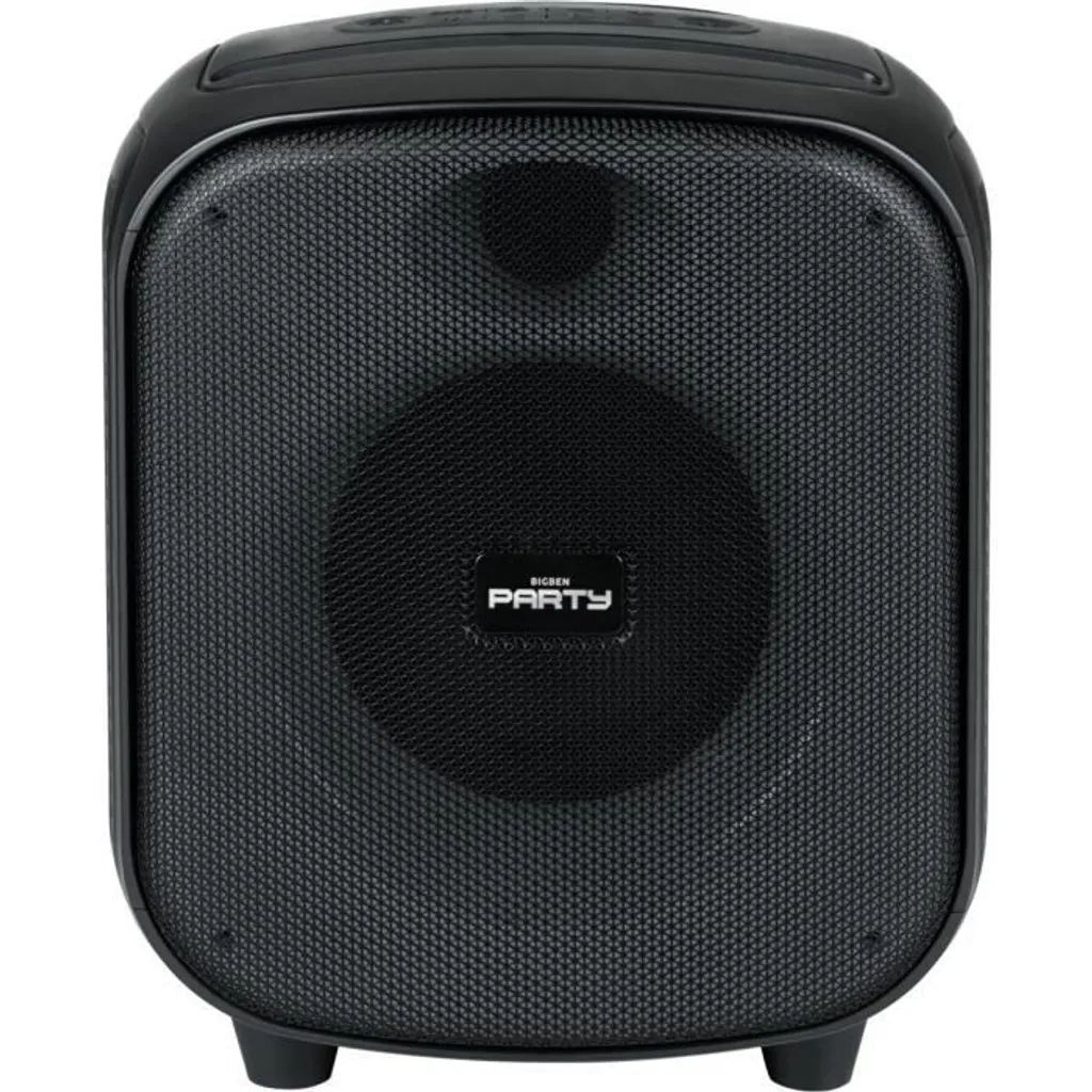 Enceinte Cube BT Lumineuse 200W Noir - Son Puissant et Bluetooth