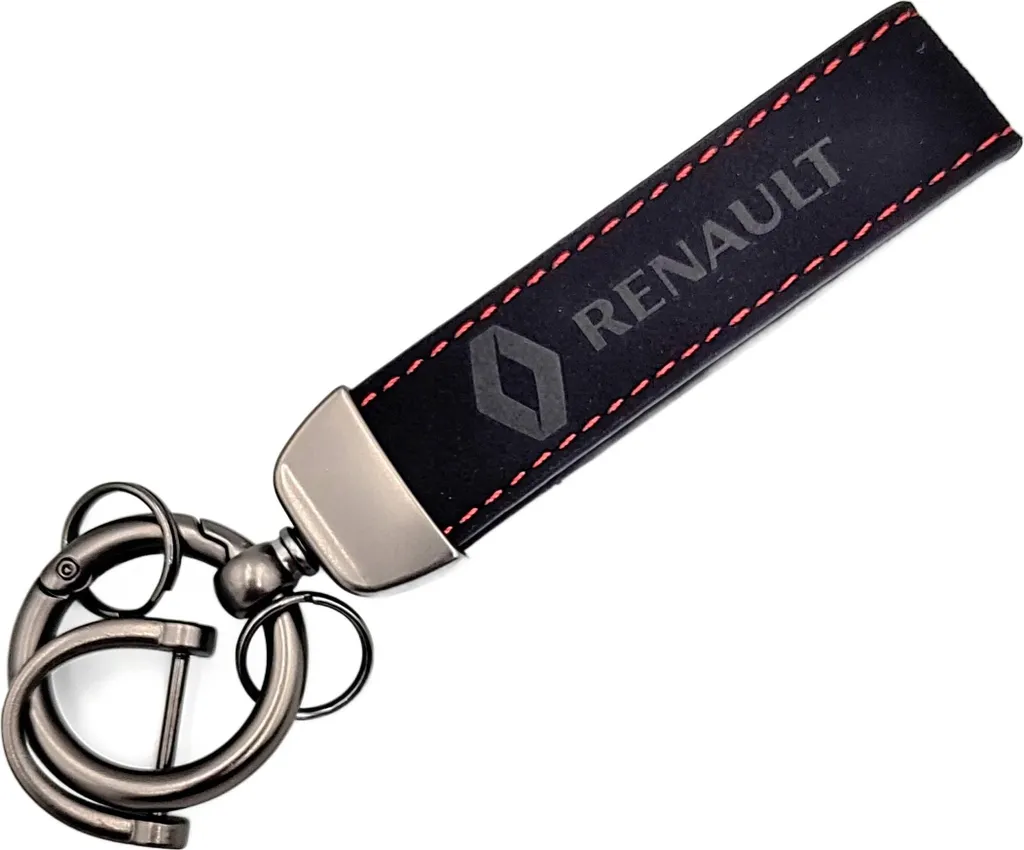 Custodia Chiavi Auto Pelle per Renault con 4 tasti Smart Key solo Keyless Go con