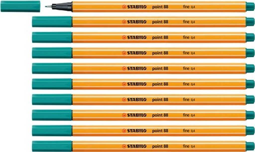 Fineliner - STABILO point 88 - 10er Pack - türkisblau