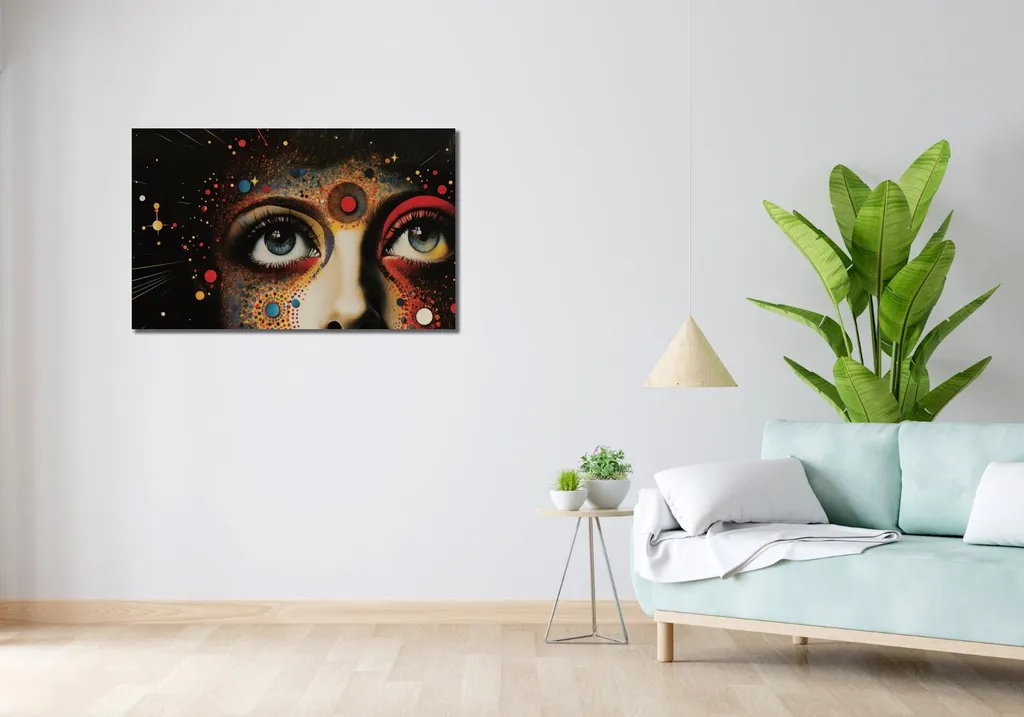 Image 100 x 60 cm Galaxie en formation - Tableau Mural Spatial Design