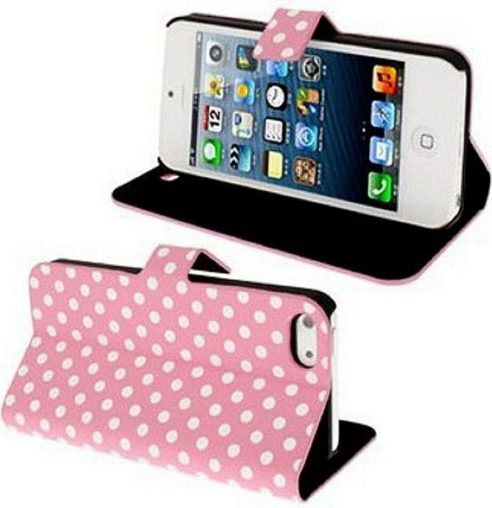Schutzhülle Case Handytasche (Flip Quer) für Case Handy Apple iPhone 5 / 5s Rosa