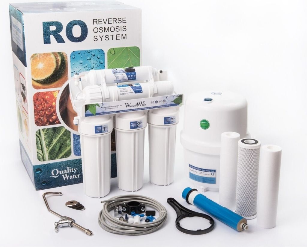 5 Stufen Umkehrosmoseanlage RO Wasserfilter 75 GPD Produktbild 1