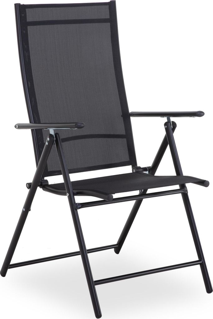 Gartenstuhl outdoor JONA BHT 55x105x68 cm schwarz Stapelstuhl