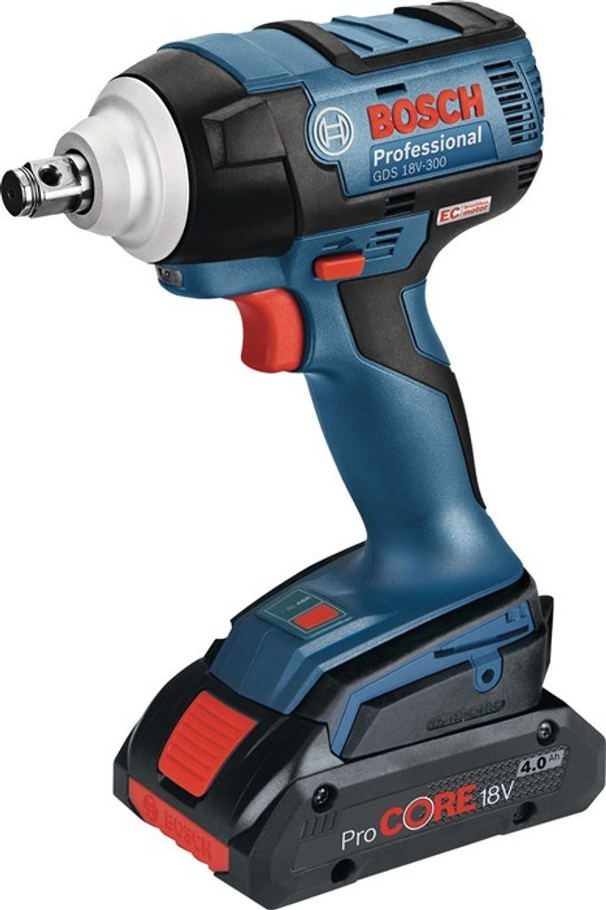 Bosch GDS 18V-300 Professional - Schlagschrauber, schnurlos, 1/2 Zoll-Vierkantantrieb, 300 N·m, 2 Akkus