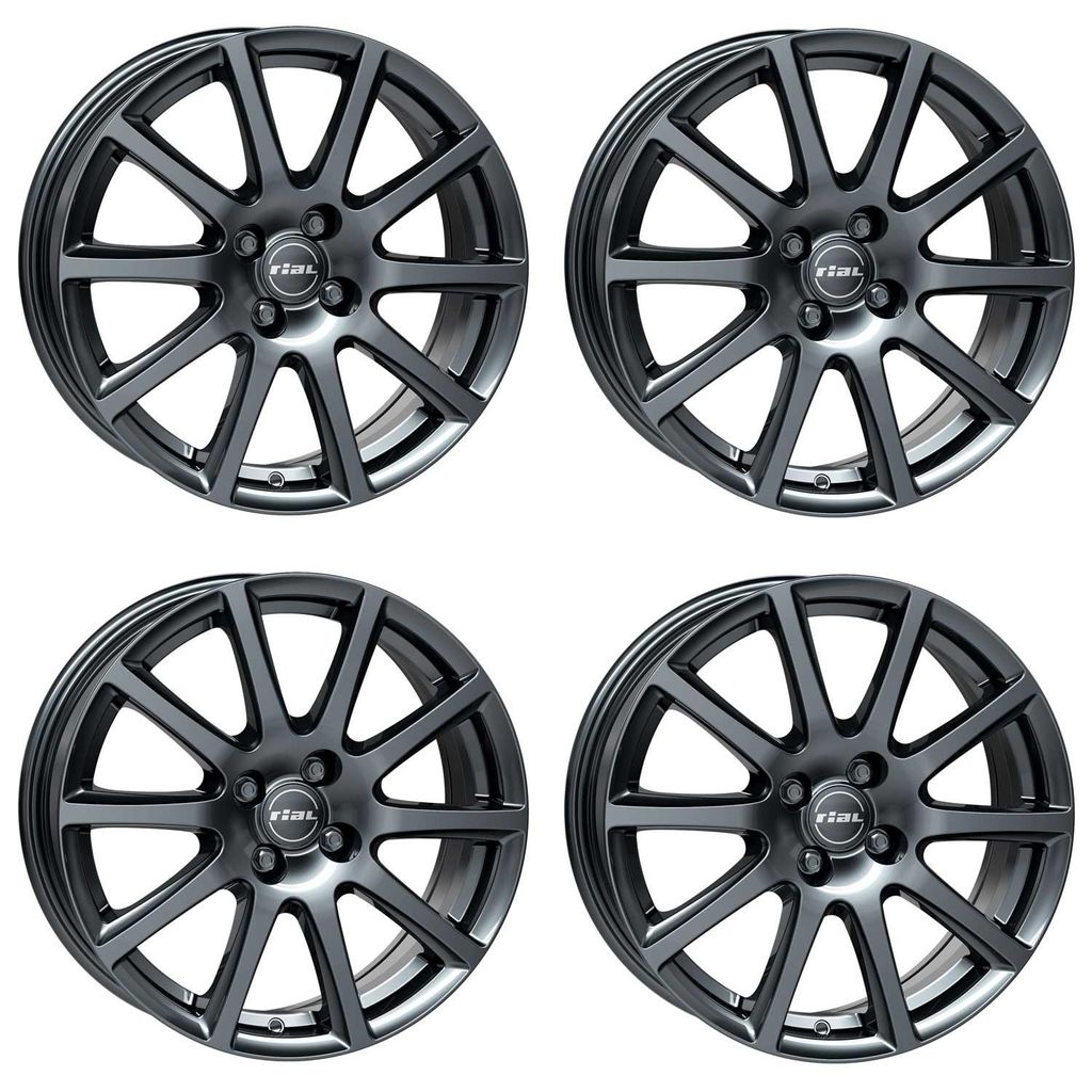 4 Rial Felgen Milano 6.0x15 ET38 4x98 TITA für FIAT 500 Fiorino Idea Linea Panda