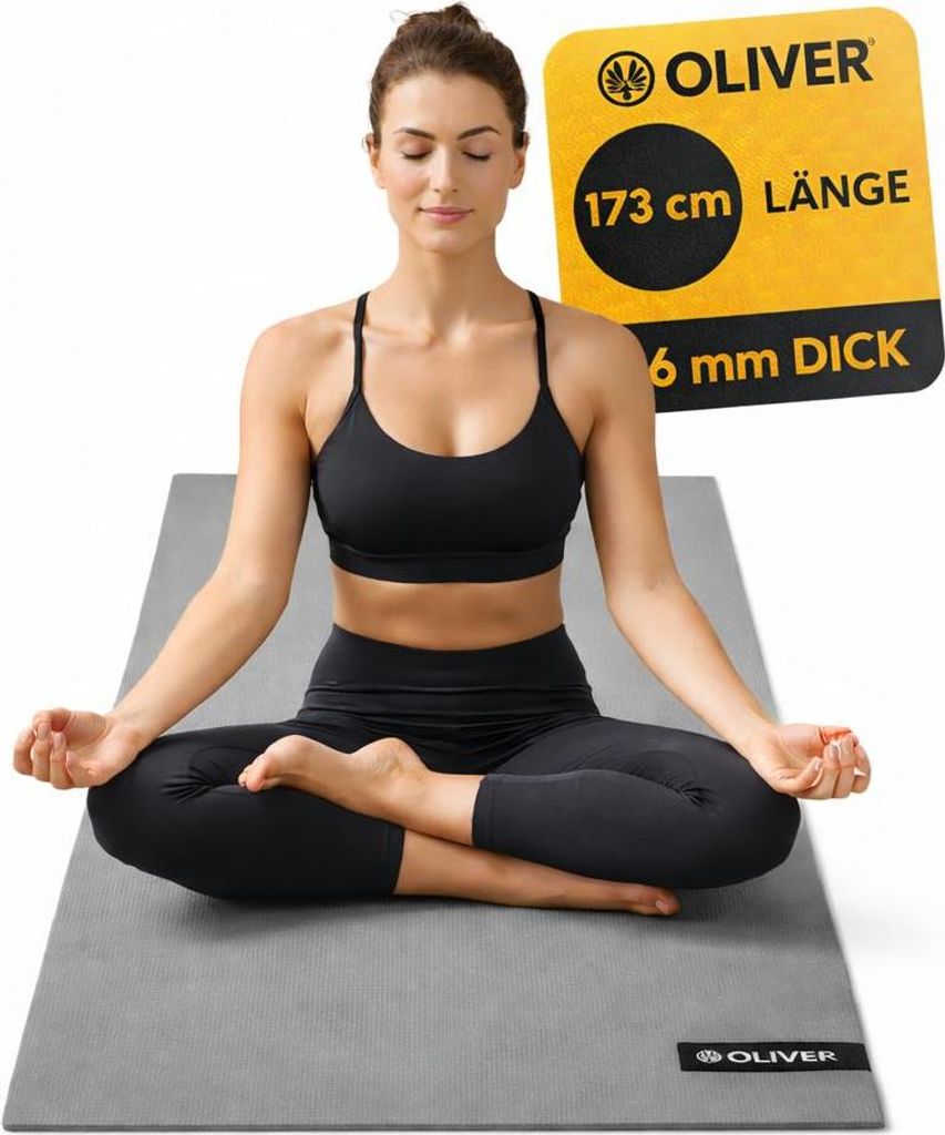 Oliver Lotau Yogamatte - grau