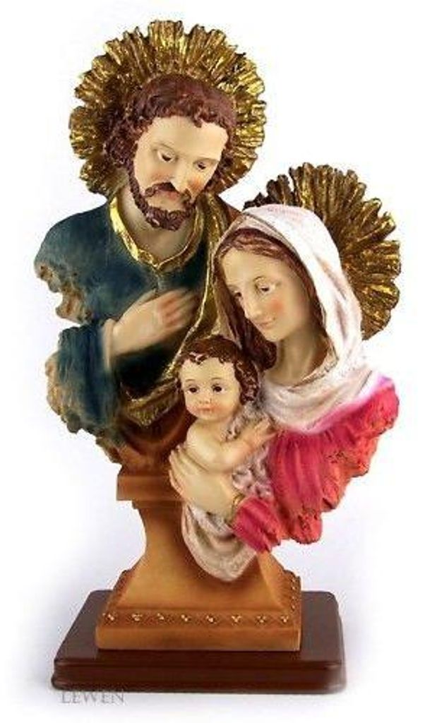 Hl. Familie. Büste. Aus Polyresin. Religion. 33 cm. F364.