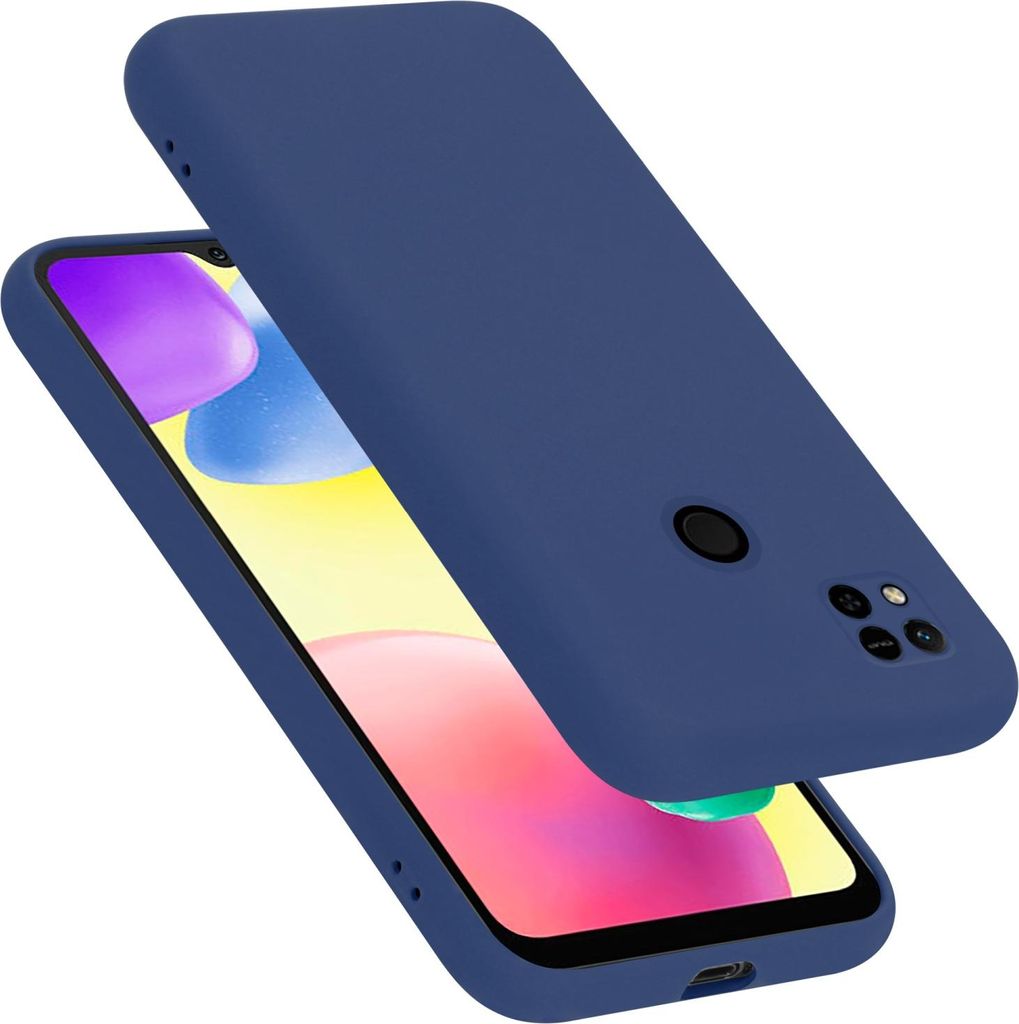 Cadorabo Schutzhülle für Xiaomi RedMi 9C / RedMi 10A Hülle in Blau Handyhülle Case Cover TPU Etui