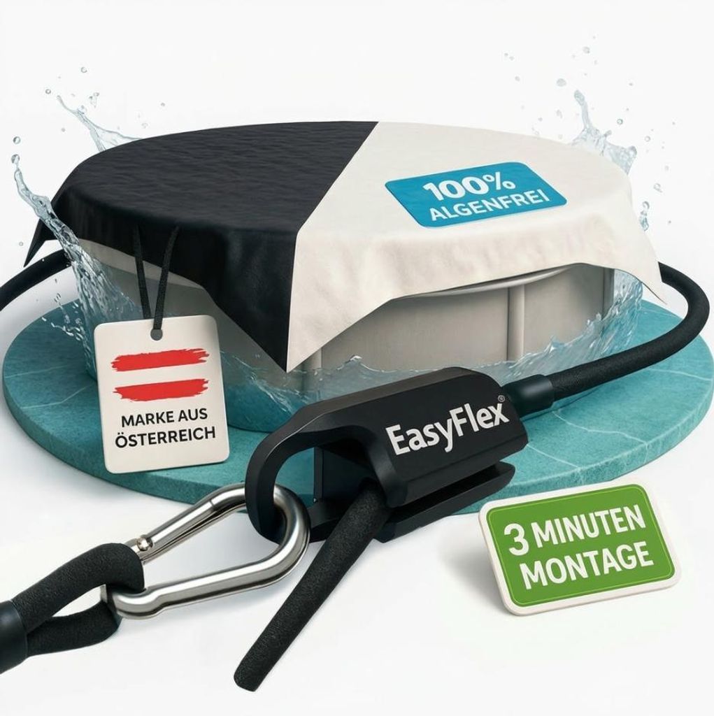 Poolabdeckung 5x5 m - Silofolie mit EasyFlex®-Verschluss – Produktbild 