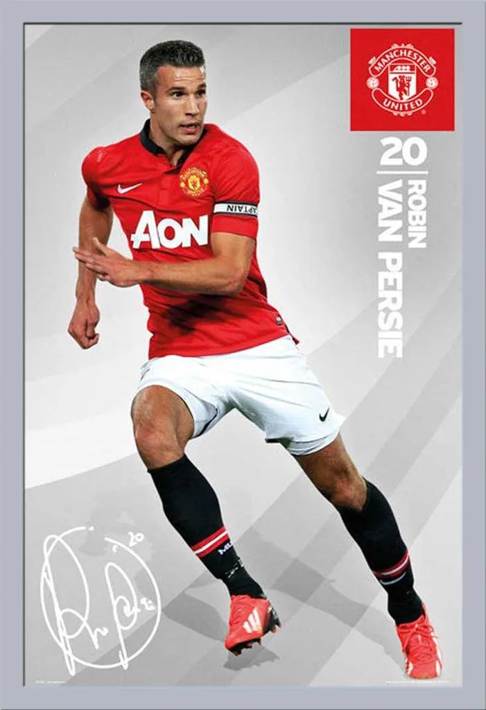 Offerta Poster Van Persie Manchester United + Cornice Shinsuke Argento