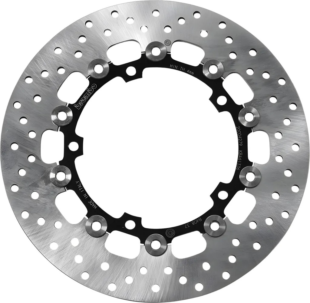 Disque de frein moto flottant Brembo série Gold 282mm épaisseur 4.5mm
