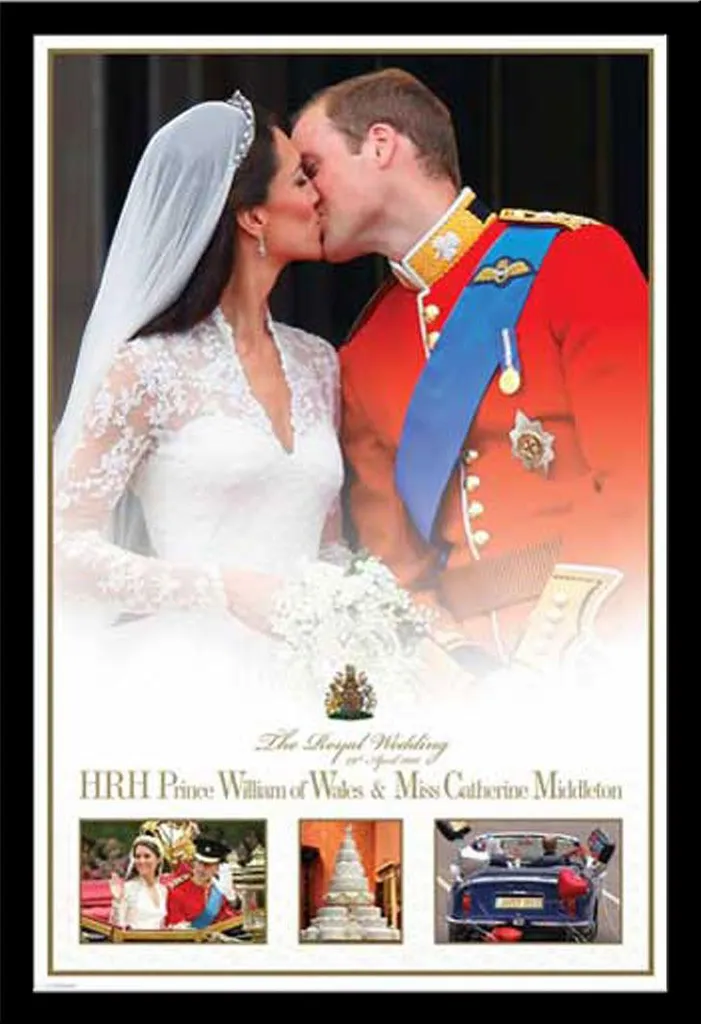 Poster Royal Wedding Encadré Shinsuke Noir avec Vitre Acrylique 61x91cm