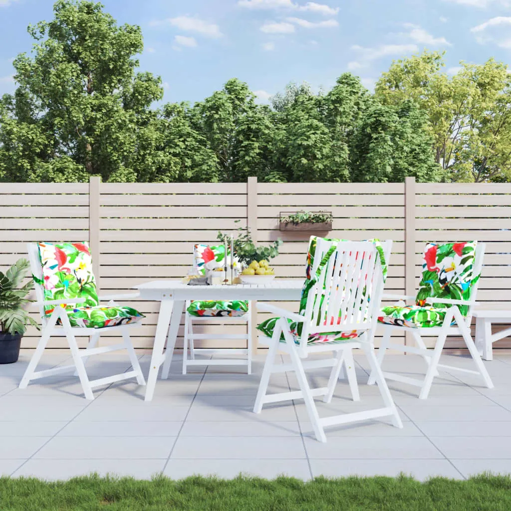 Cuscini lisci per schienale basso 4 pz. Tessuto Oxford multicolore - Cuscini per mobili da giardino DE5862600 1pacco
