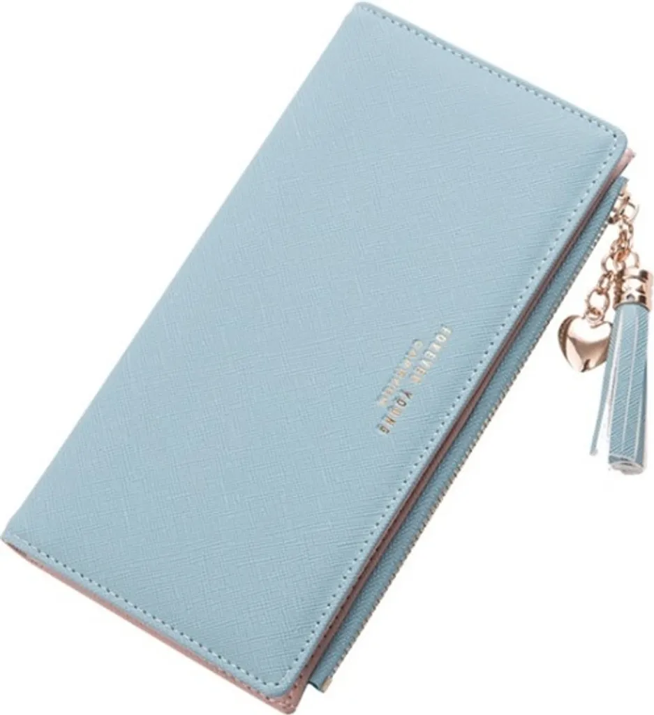 Portafoglio Sunny Azzurro Chiaro Donna KP14981 - Eleganza Spaziosa