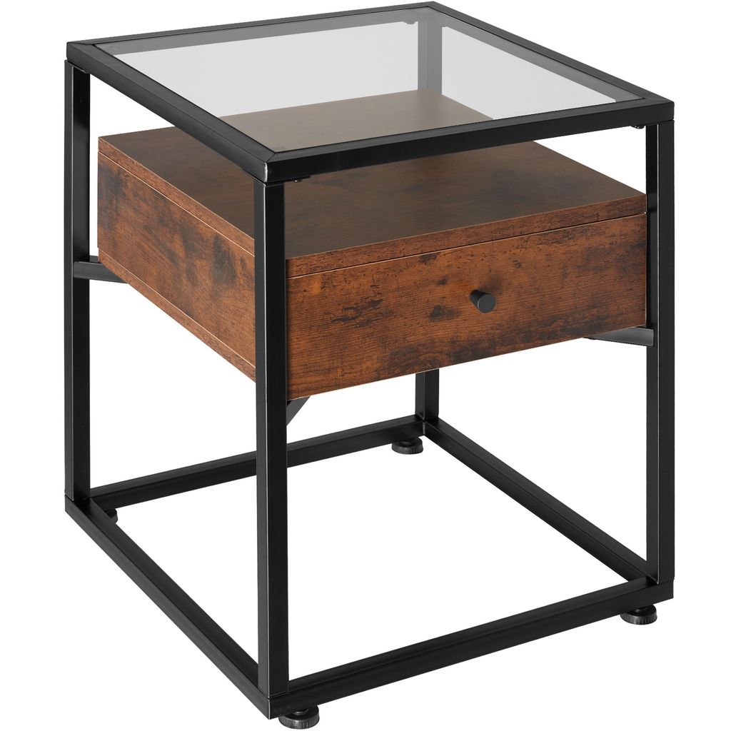 tectake Nachttisch Preston 43 x 45 x 54,5 cm