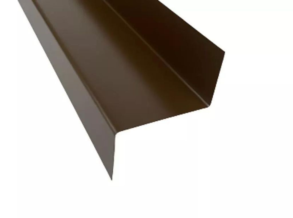 2 m Z Profil Z Winkel Abdeckprofil Stufenprofil Alu braun RAL 8014 Größe 80/90/80 mm