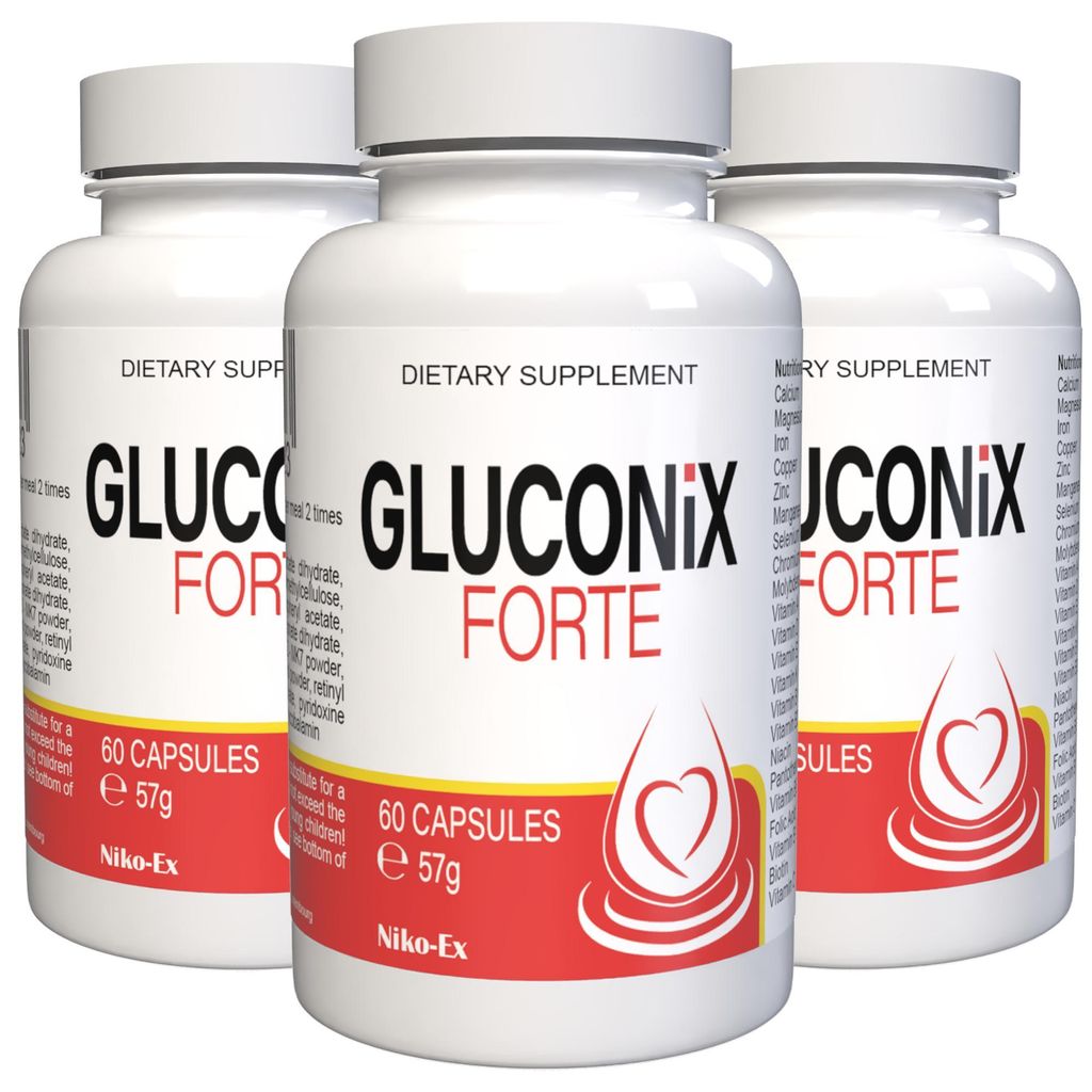 Gluconix Forte - 180 Kapseln (3x 60 Kapseln), 3er Pack