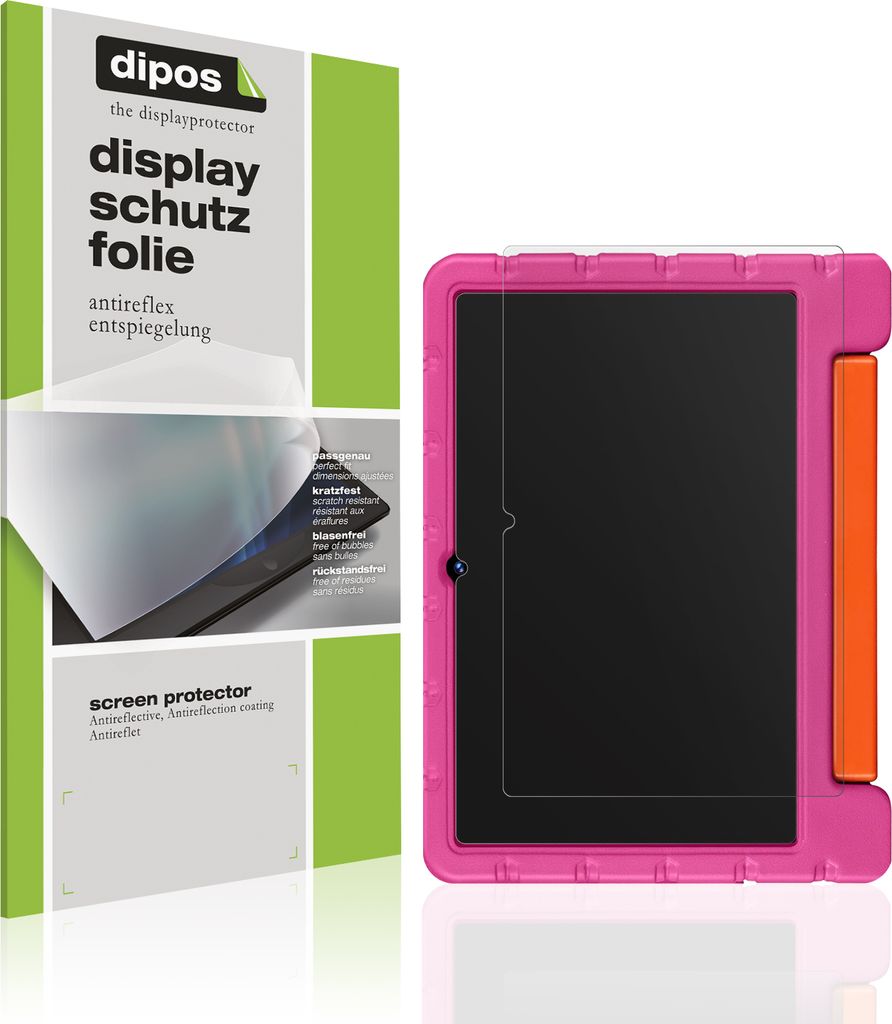 2x Schutzfolie für Ziovo Z138 PRO Kinder Tablet 10 Zoll matt Displayschutzfolie Folie Display Schutz dipos