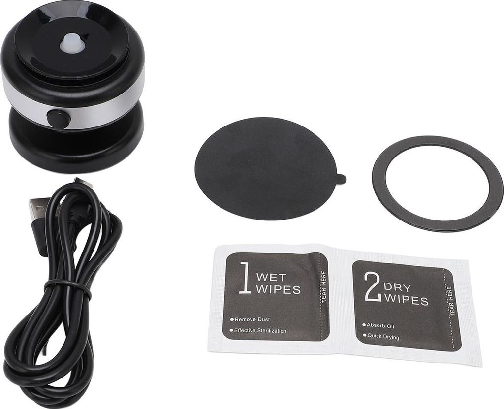 Vakuummagnetauto -Telefonhalter Aluminiumlegierung 5 kg Saugkraft tragbarer elektrischer Becher Stand für Home Silber