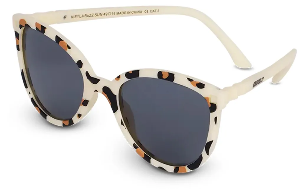 Lunettes de soleil pour vacances enfant 4-6 ans Tiny Blanc et Léopard