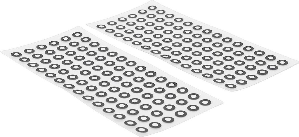 20 Blatt 3D-Scanmarker-Punkte Aufkleber Scanner Präzise Tracking-Referenzpunkte für diffuse Reflexion ID 3 mm Außendurchmesser 6 mm