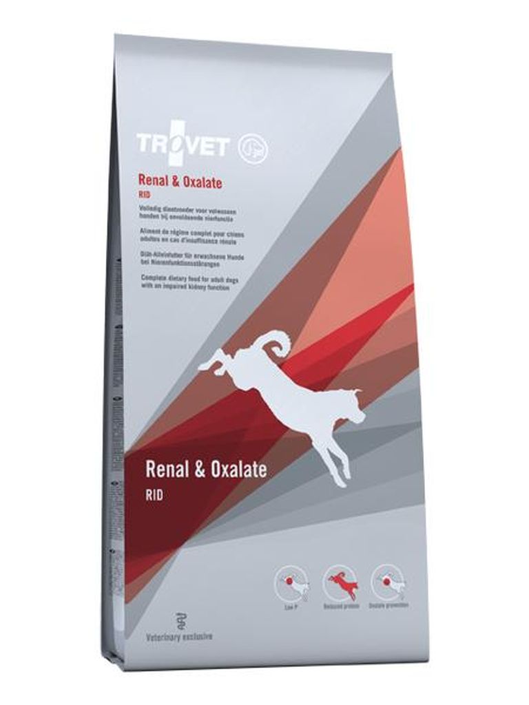 Trovet Renal & Oxalate RID 3 kg | Trockenfutter für Hunde | Nierenfunktion