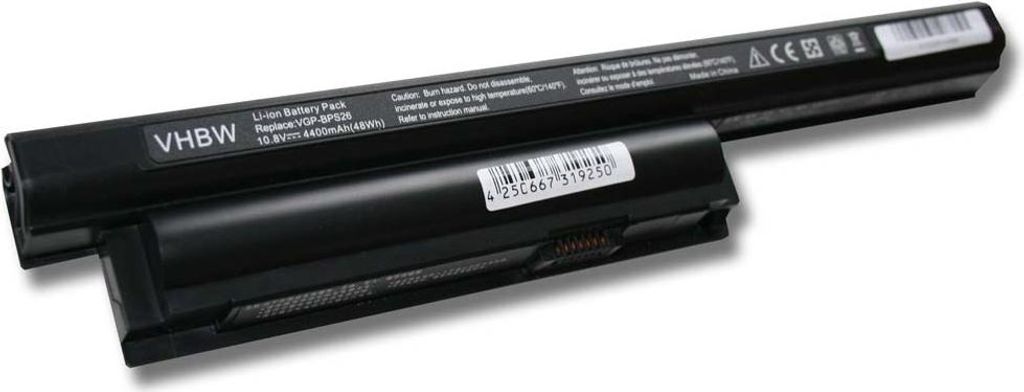 vhbw Akku Ersatz für Sony VGP-BPS26, VGP-BPS26A, VGP-BPL26 Produktbild 