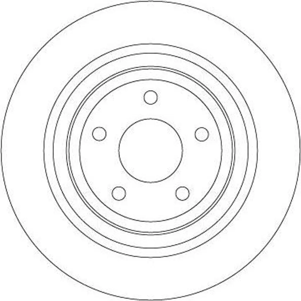 Disque de frein haute teneur en carbone TRW DF6872 pour Focus et Kuga