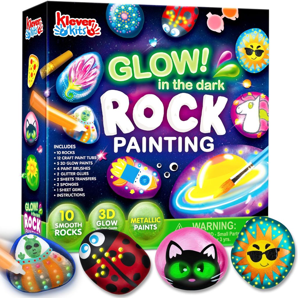 JOYIN Steine Bemalen Set Bastelset Kinder ab Produktbild 