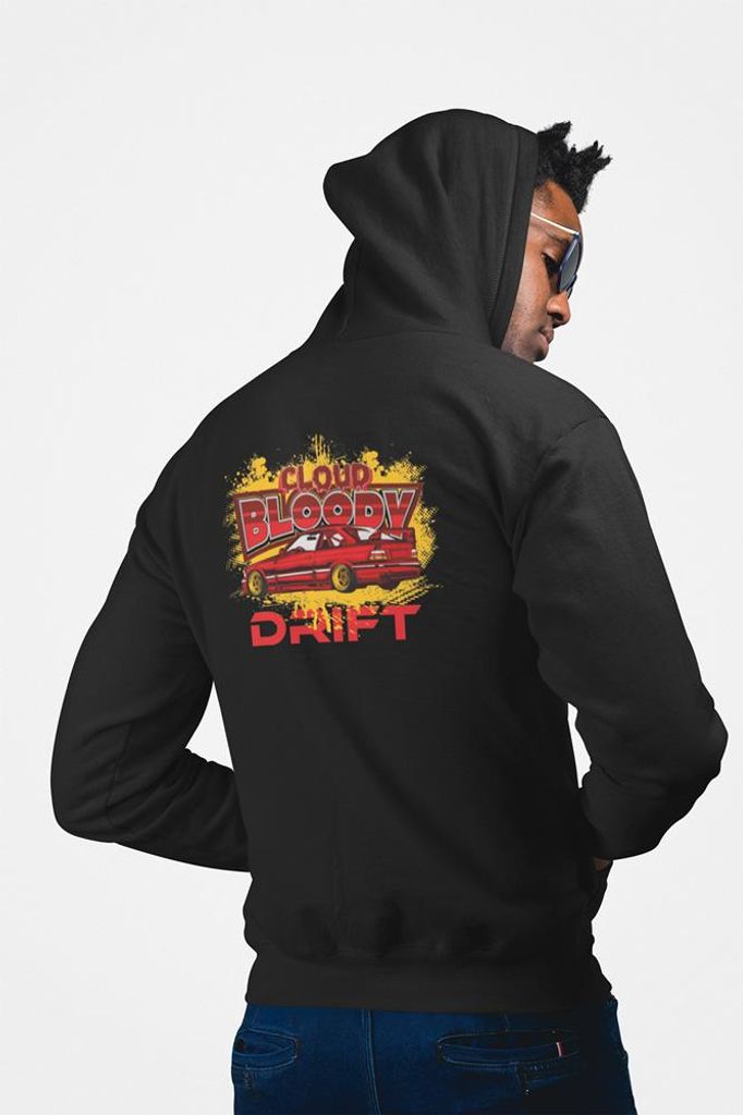 D&B Uni Hoodie ZIPST00215 Drift Schwarz-Größe XL