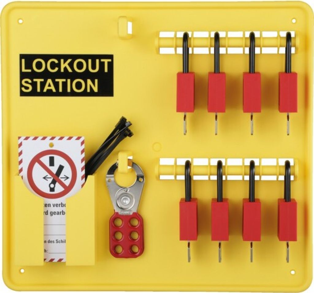 Dreifke Lockout-Station, Variante 21, gefüllt, Wartungsanhängern, 8 Schössse...