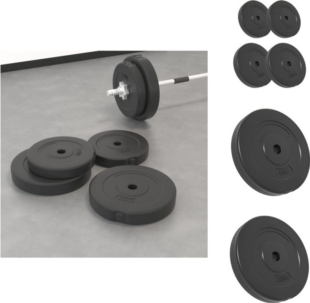 vidaXL Hantelscheiben 4 Stk. 30 kg Zement - Hanteln & Gewichte