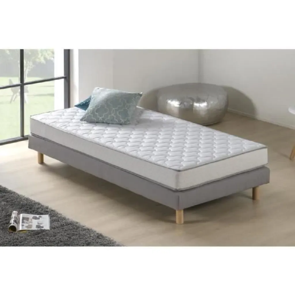 Matelas Deko Dream en mousse 70x140 cm blanc épaisseur 14cm pour enfant