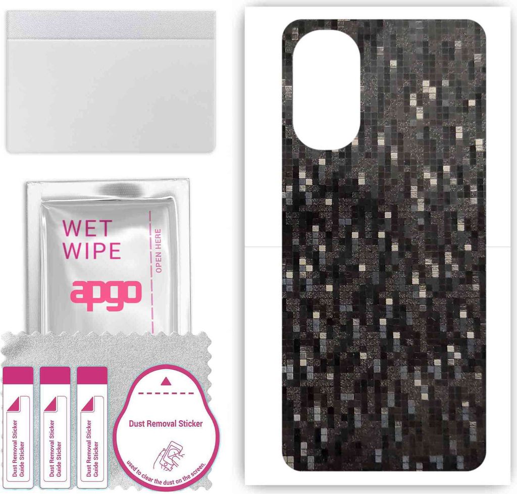 apgo Rückseite Schutzfolie, Skin, kompatibel mit Motorola Moto G71s, Hinten Displayschutzfolie aus Vinylfolie, kratzfest, einfache Montage - Carbo...