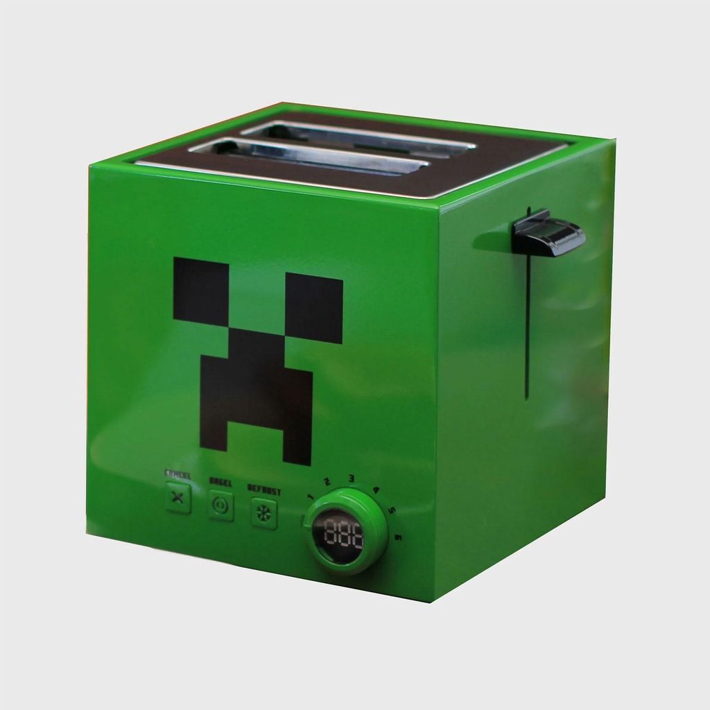 Grille-pain Minecraft Creeper Square, vert Image du produit 