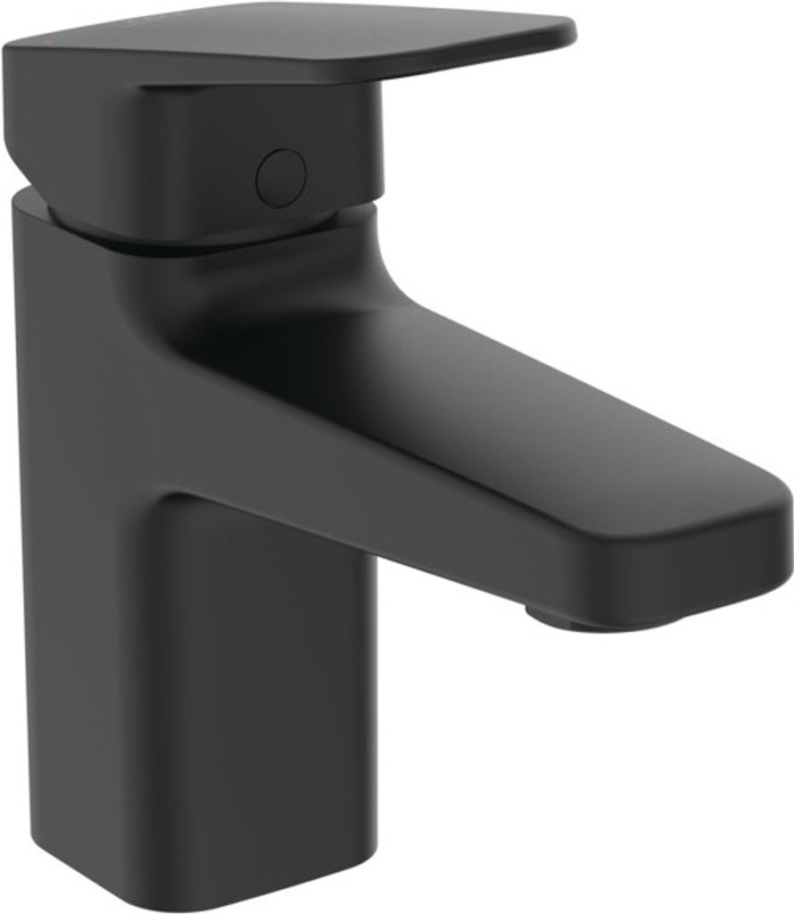Ideal Standard Waschtischarmatur Ceraplan H75, Ausladung 103mm BD214XG Schwarz (Silk Black)