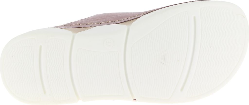 Andrea Conti Damen Pantolette Zweiriemer Leder Komfortweite 0521700, Größe:36 EU, Farbe:Rosa
